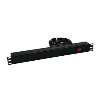 EUROLITE Steckdosenleiste R19-8 1HE sw 2,7m