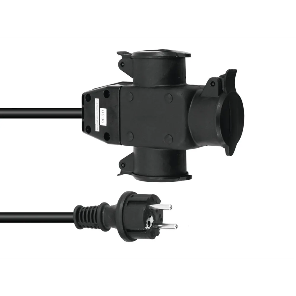EUROLITE Verlängerung 3x1,5 5m 3-fach