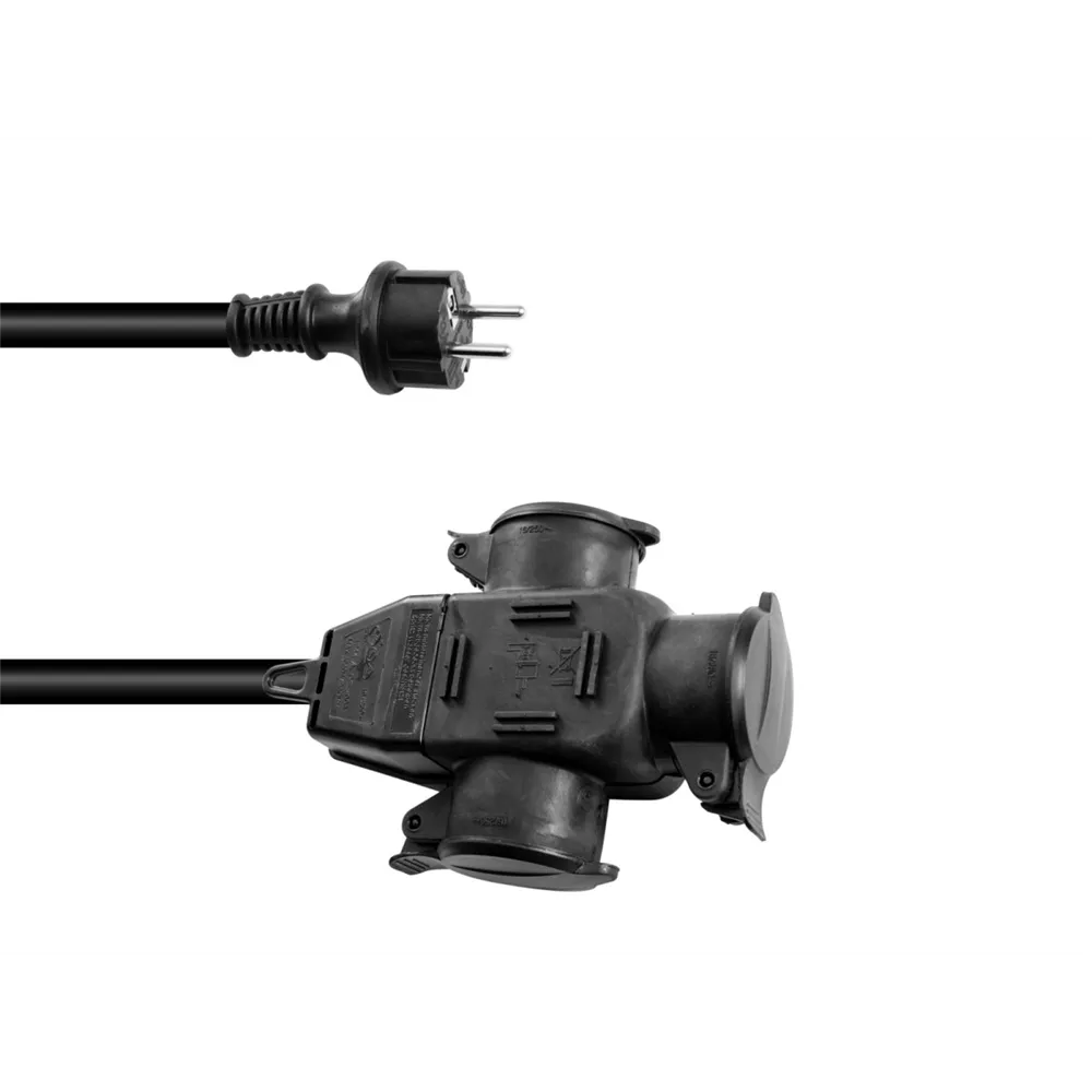 EUROLITE Verlängerung 3x2,5 5m 3-fach
