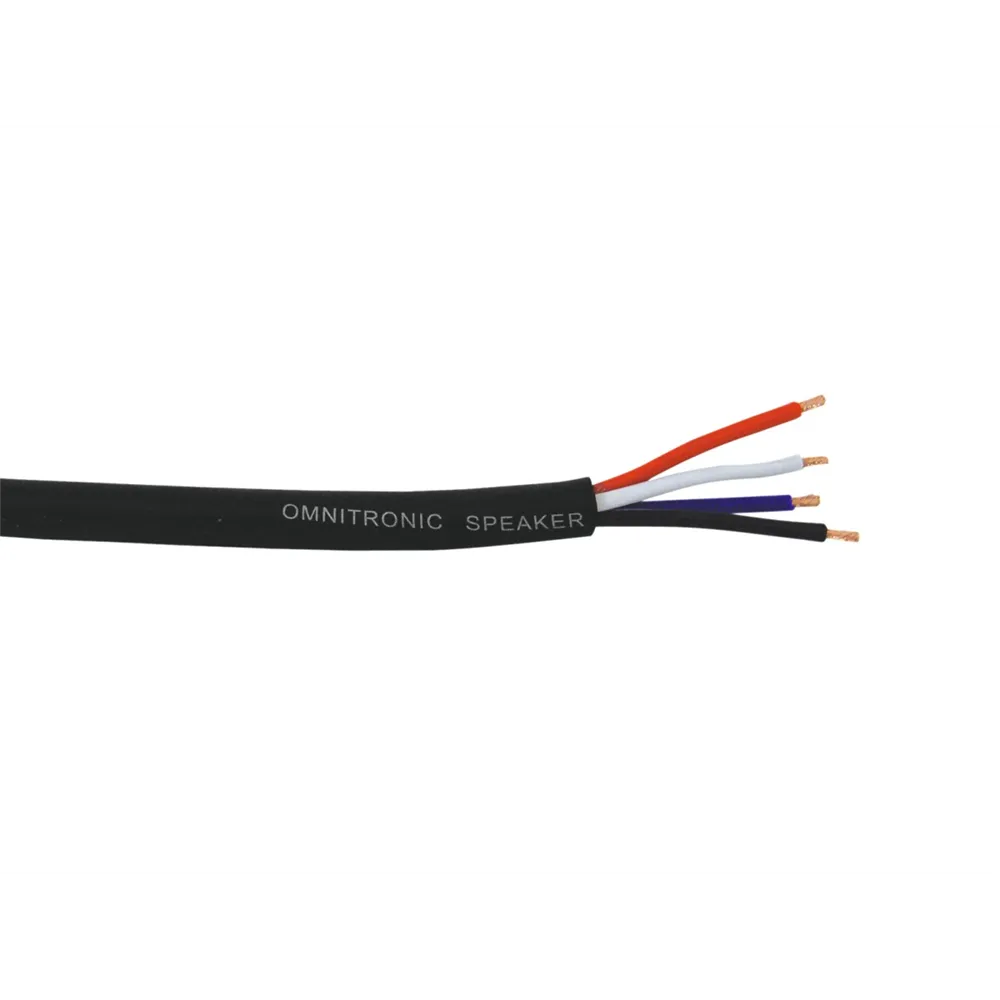 HELUKABEL Lautsprecherkabel 4x4 50m sw