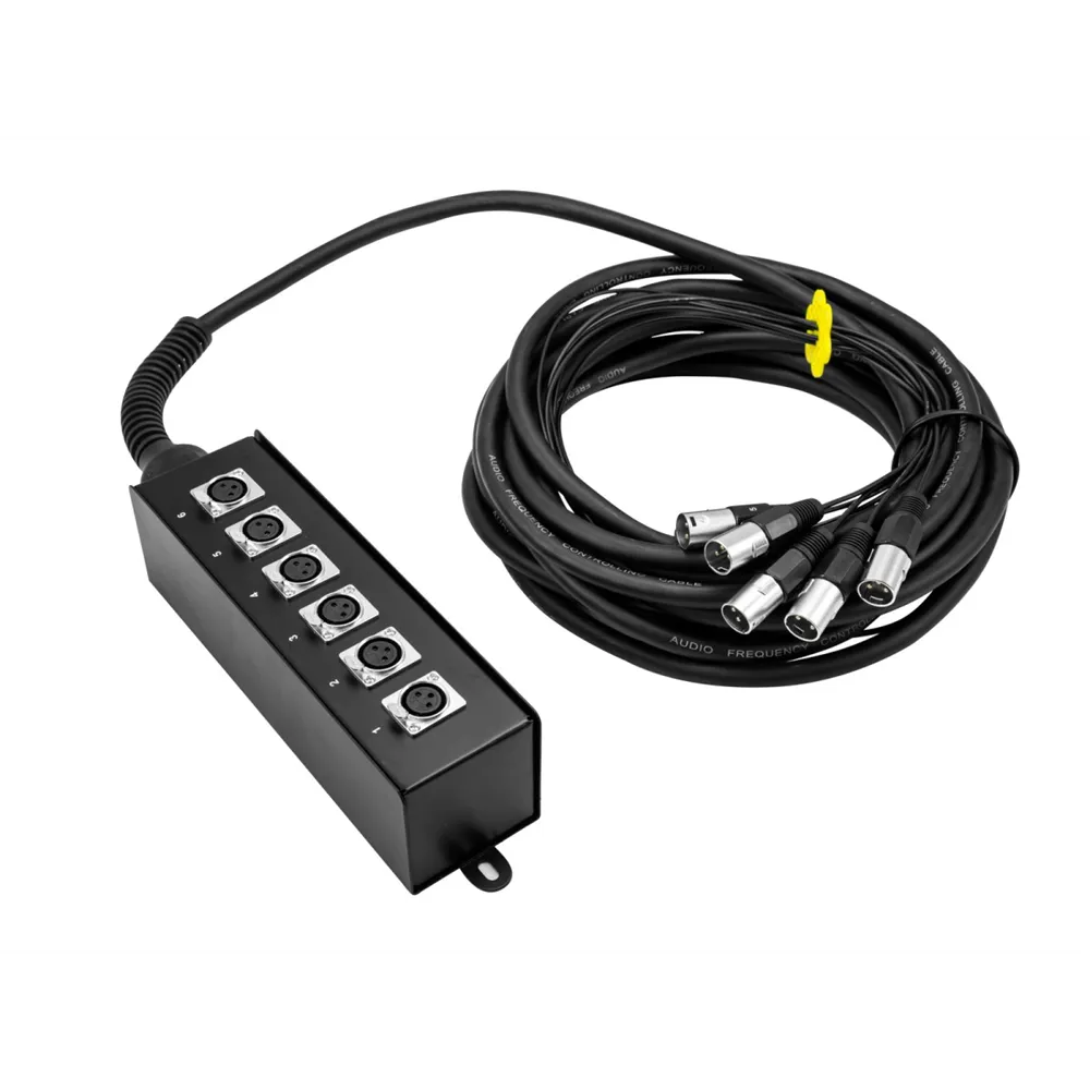 OMNITRONIC Multicore Stagebox MUS-610 6IN 10m
