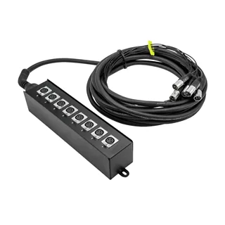 OMNITRONIC Multicore Stagebox MUS-810 8IN 10m