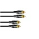 SOMMER CABLE Cinch Kabel 2x2 0,5m sw Hicon