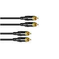 SOMMER CABLE Cinch Kabel 2x2 0,5m sw Hicon