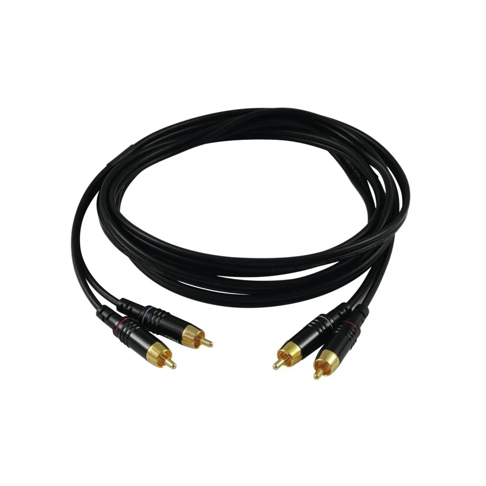 SOMMER CABLE Cinch Kabel 2x2 0,5m sw Hicon