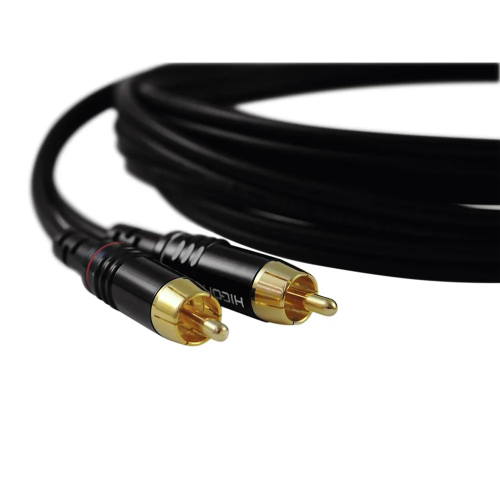 SOMMER CABLE Cinch Kabel 2x2 0,5m sw Hicon