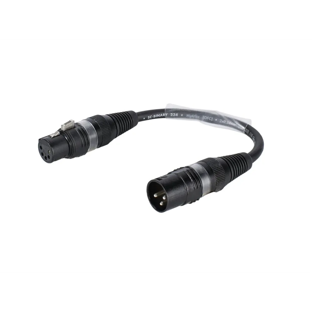 SOMMER CABLE Adapterkabel 3pol XLR(M)/5pol XLR(F) sw