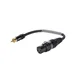 SOMMER CABLE Adapterkabel XLR(F)/Cinch(M) 0,15m sw