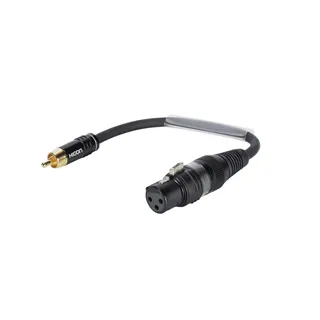 SOMMER CABLE Adapterkabel XLR(F)/Cinch(M) 0,15m sw