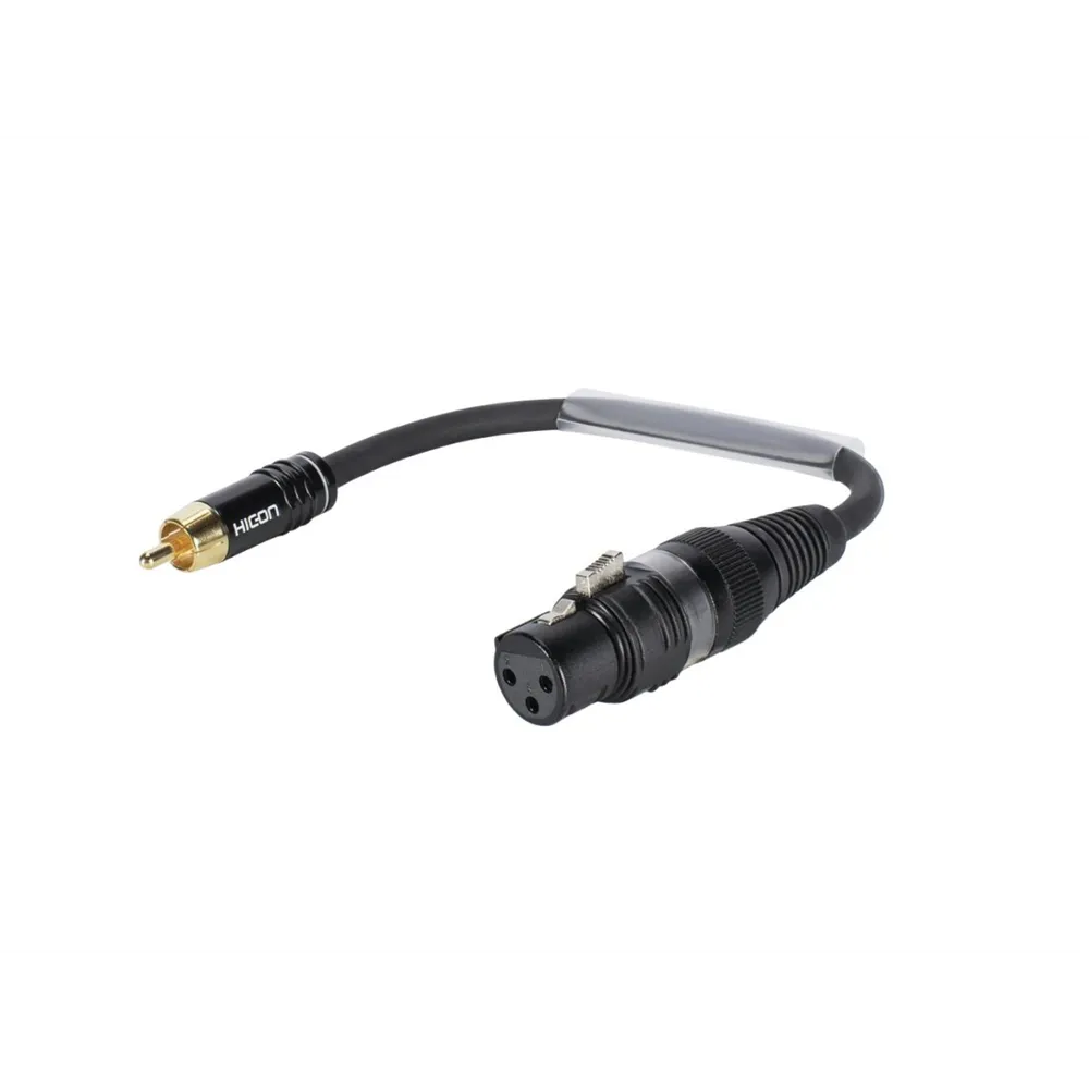 SOMMER CABLE Adapterkabel XLR(F)/Cinch(M) 0,15m sw