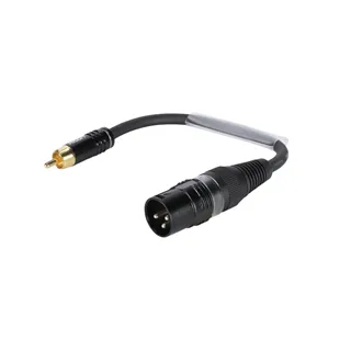 SOMMER CABLE Adapterkabel XLR(M)/Cinch(M) 0,15m sw
