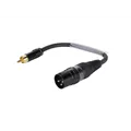 SOMMER CABLE Adapterkabel XLR(M)/Cinch(M) 0,15m sw