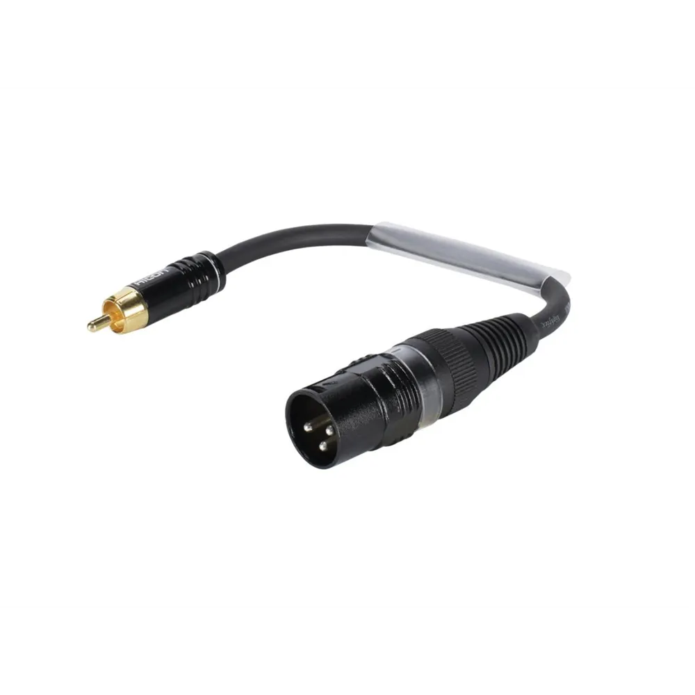 SOMMER CABLE Adapterkabel XLR(M)/Cinch(M) 0,15m sw