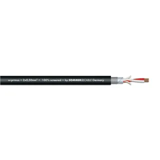 SOMMER CABLE Mikrofonkabel 2x0,50 100m sw SC-Primus