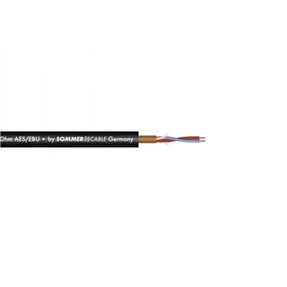 SOMMER CABLE Mikrofonkabel AES/EBU 2x0,14 100m sw SC-Micro-Stage