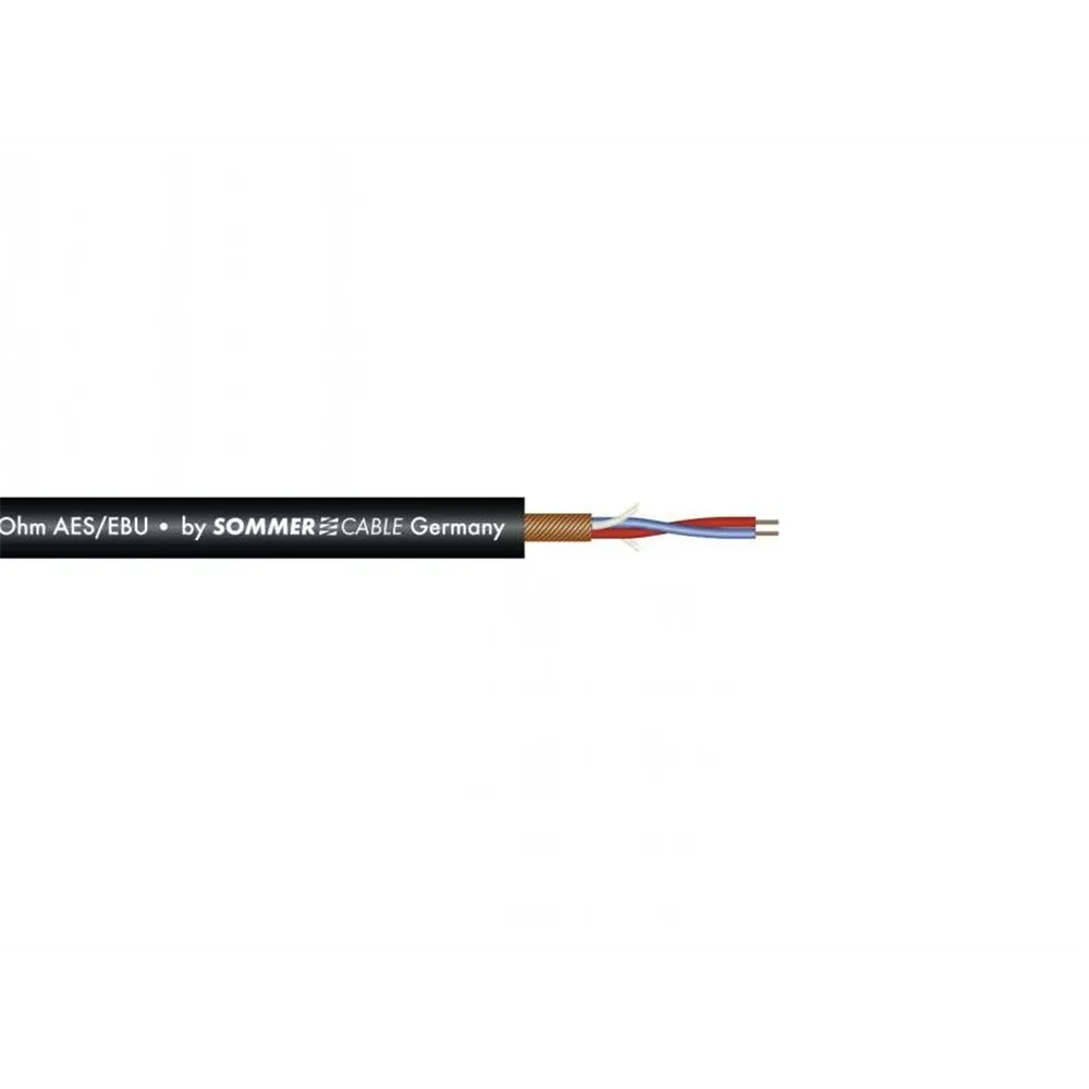 SOMMER CABLE Mikrofonkabel AES/EBU 2x0,14 100m sw SC-Micro-Stage