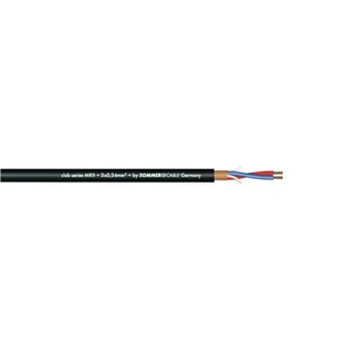 SOMMER CABLE Mikrofonkabel 2x0,34 100m sw CLUB SERIES