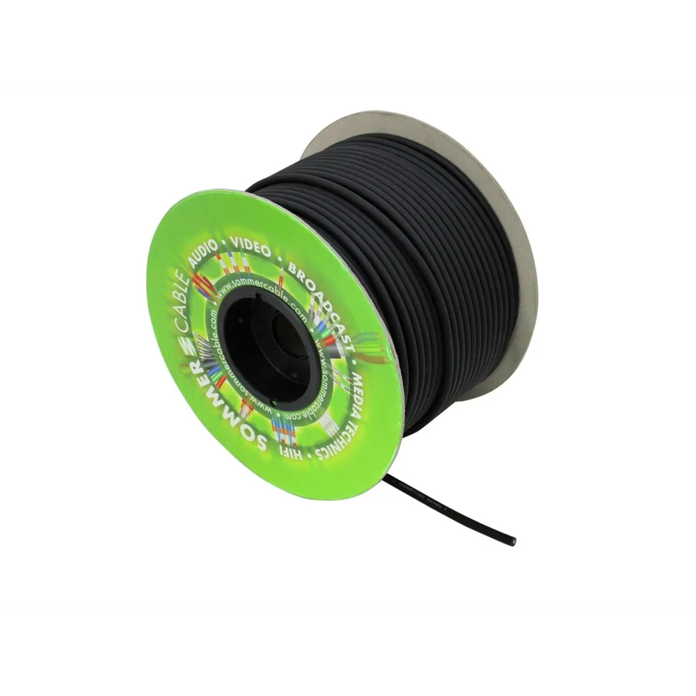SOMMER CABLE Mikrofonkabel 2x0,34 100m sw CLUB SERIES