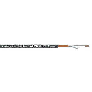 SOMMER CABLE Mikrofonkabel 2x0,14 100m sw SC-CICADA