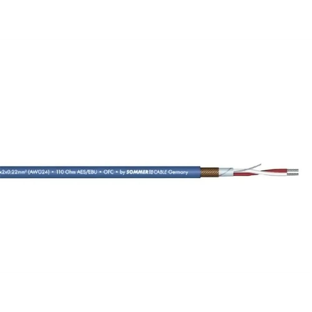 SOMMER CABLE DMX Kabel 2x0,22 100m sw SC-Semicolon