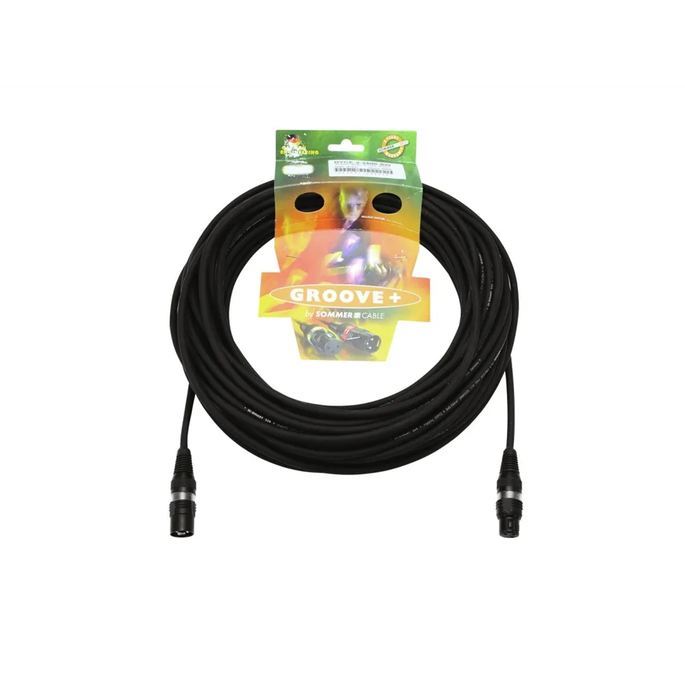 SOMMER CABLE DMX Kabel XLR 3pol 25m sw Hicon