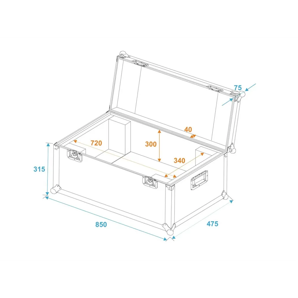 ROADINGER Flightcase ANTARI M-5/M-8/M-10