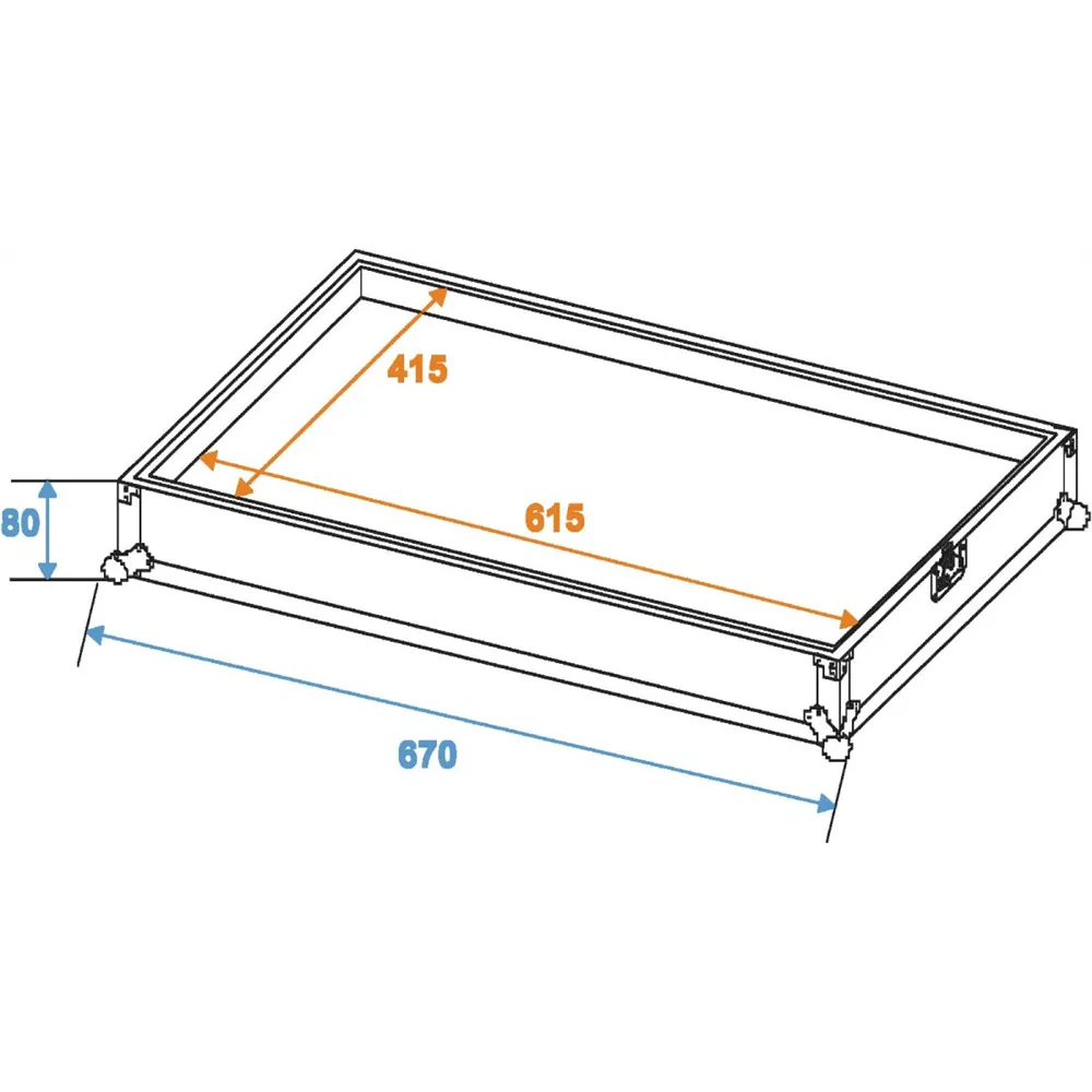 ROADINGER Flightcase Effektpedale EF-2