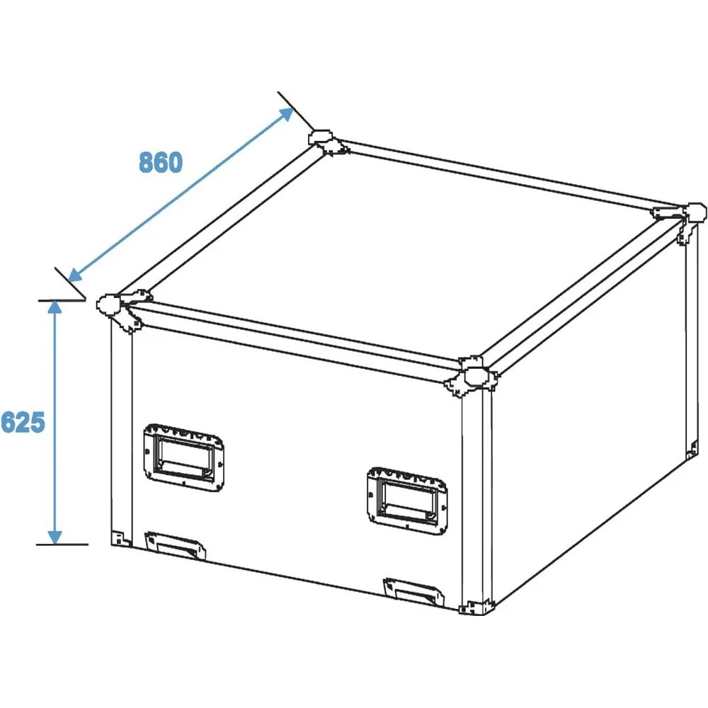 ROADINGER Flightcase Spiegelkugel 75cm