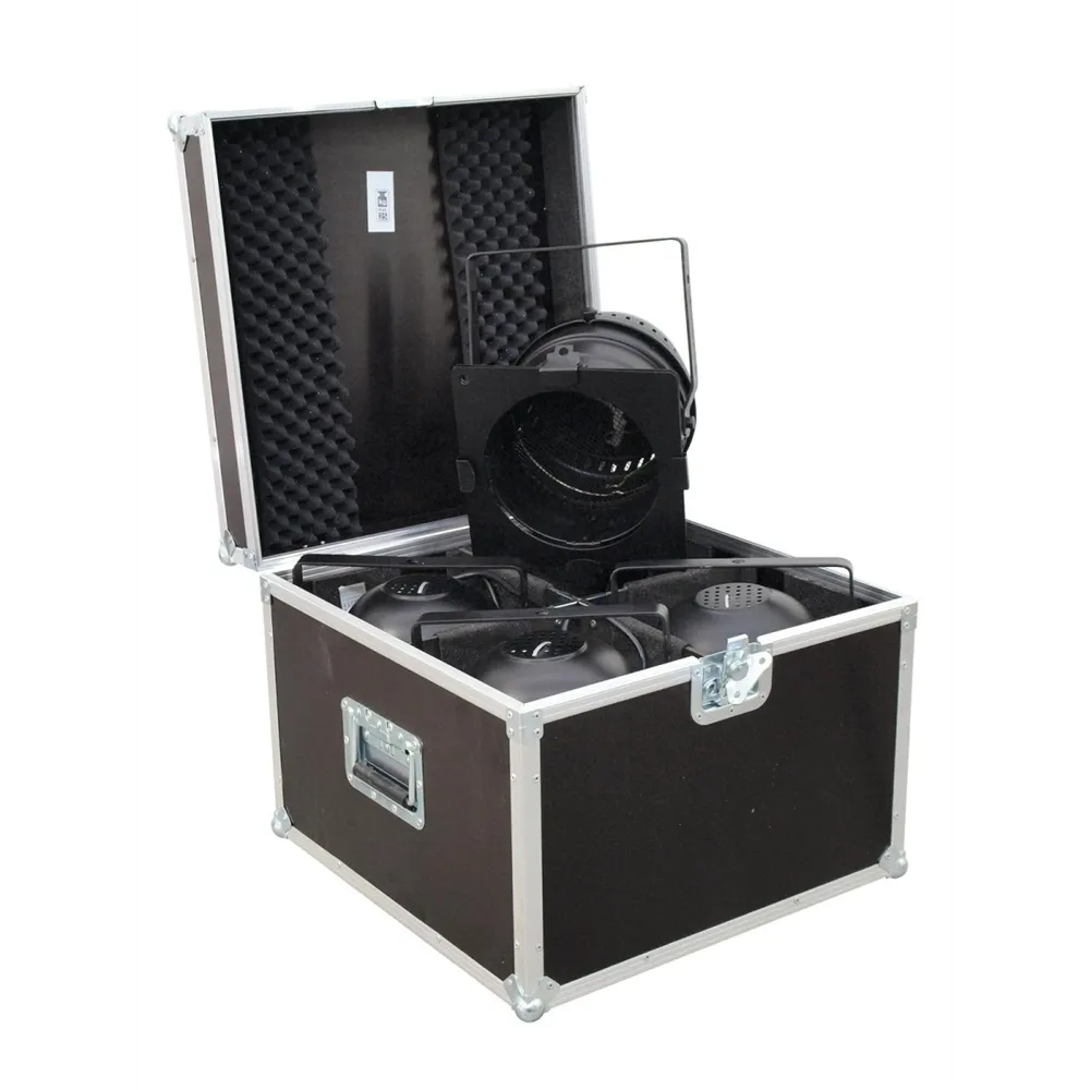 ROADINGER Flightcase 4x PAR-64 Spot kurz