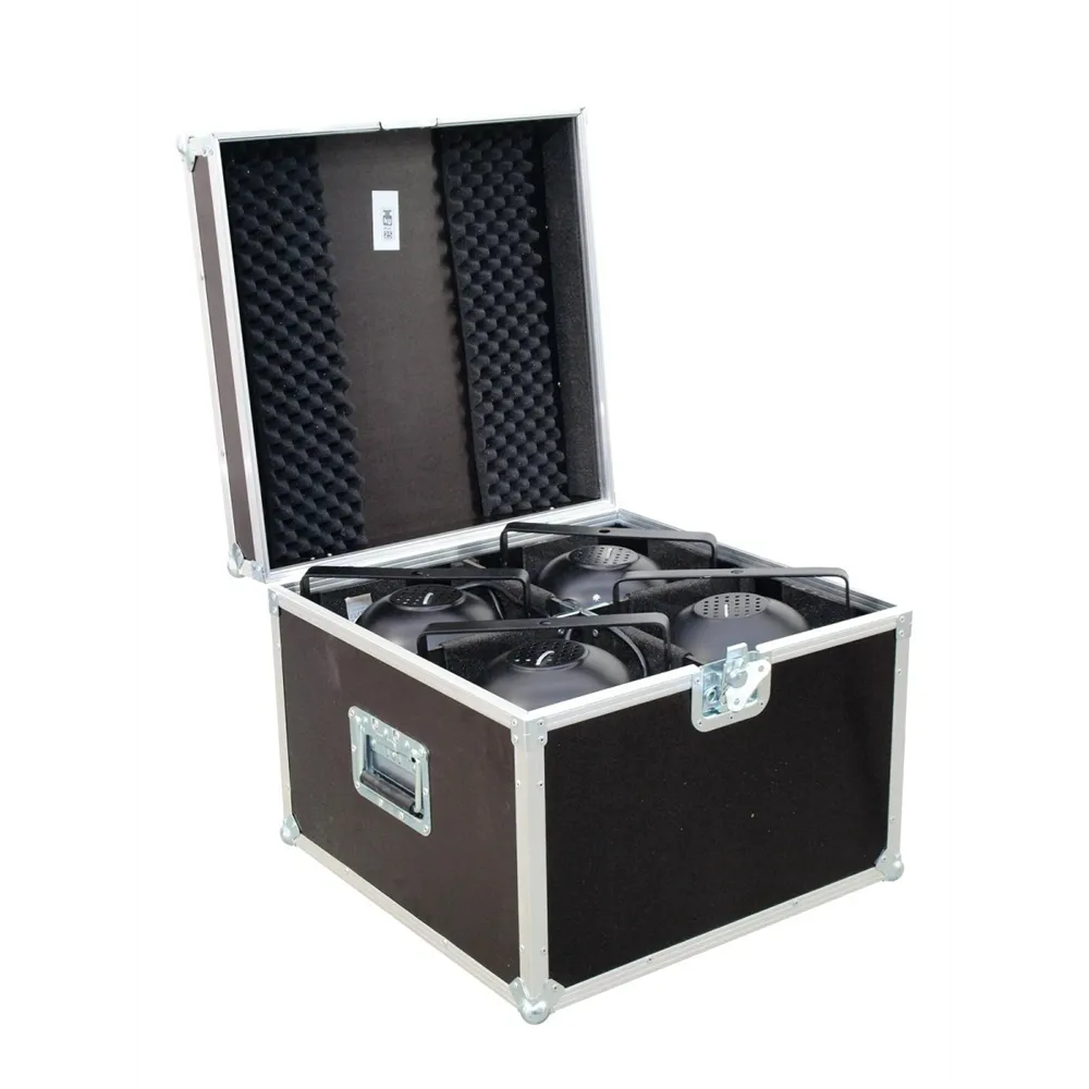ROADINGER Flightcase 4x PAR-64 Spot kurz
