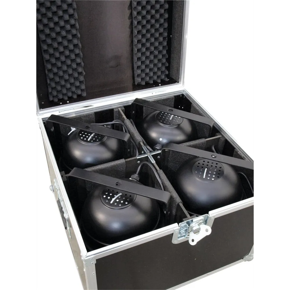 ROADINGER Flightcase 4x PAR-64 Spot kurz
