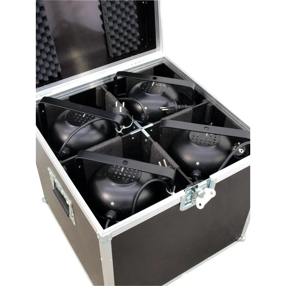 ROADINGER Flightcase 4x PAR-64 Spot lang