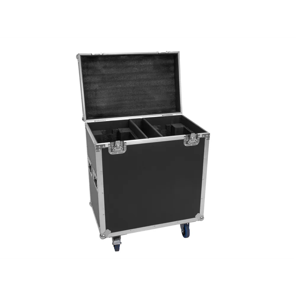 ROADINGER Flightcase 2x TMH-S400 mit Rollen