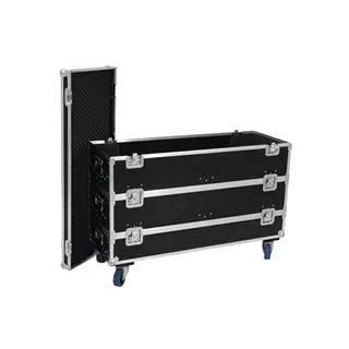 ROADINGER Flightcase 12x LED-Leiste mit Rollen