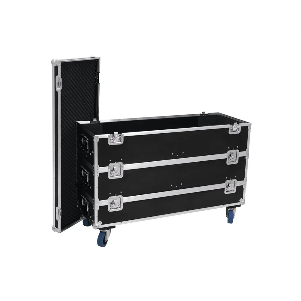 ROADINGER Flightcase 12x LED-Leiste mit Rollen