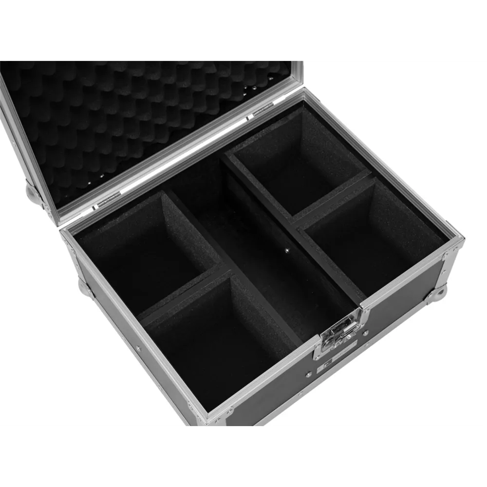 ROADINGER Flightcase EC-AU4 4x AKKU UP 4 QCL Spot QuickDMX