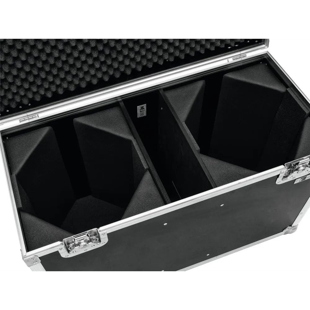 ROADINGER Flightcase 2x LED THA-100F/THA-120PC