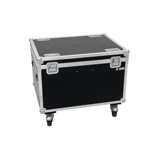 ROADINGER Flightcase 4x LED THA-100F/THA-120PC mit Rollen