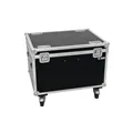 ROADINGER Flightcase 4x LED THA-100F/THA-120PC mit Rollen