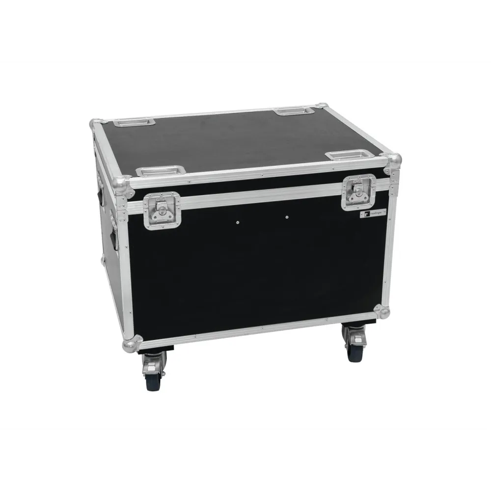 ROADINGER Flightcase 4x LED THA-100F/THA-120PC mit Rollen