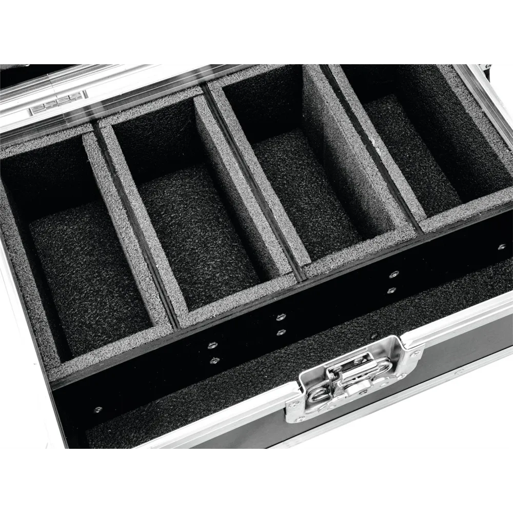 ROADINGER Flightcase 4x AKKU Flat Light Serie