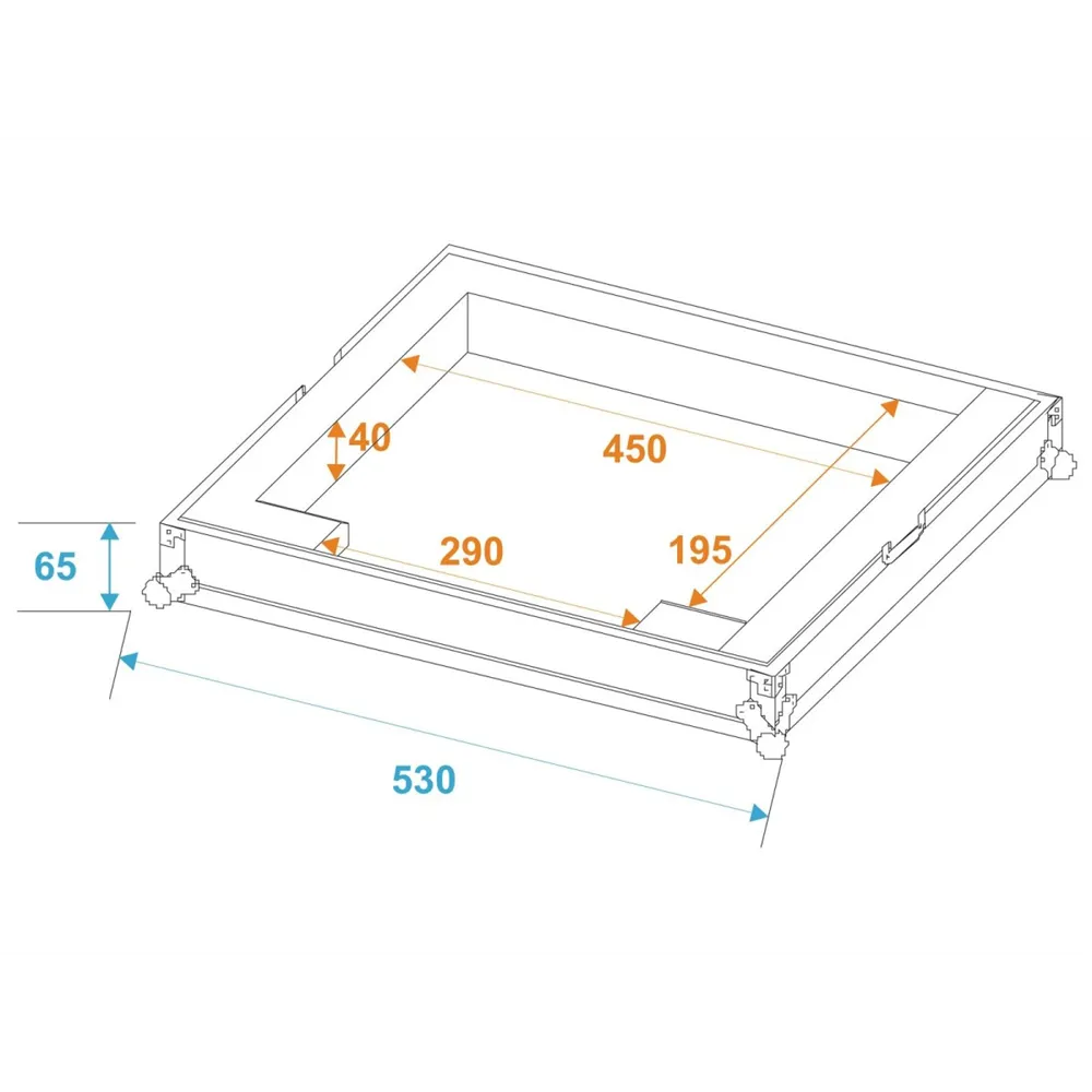 ROADINGER Flightcase DMX Move Bigfoot