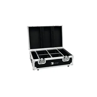 ROADINGER Flightcase 4x AKKU TL-3 Trusslight QuickDMX mit Ladefunktion