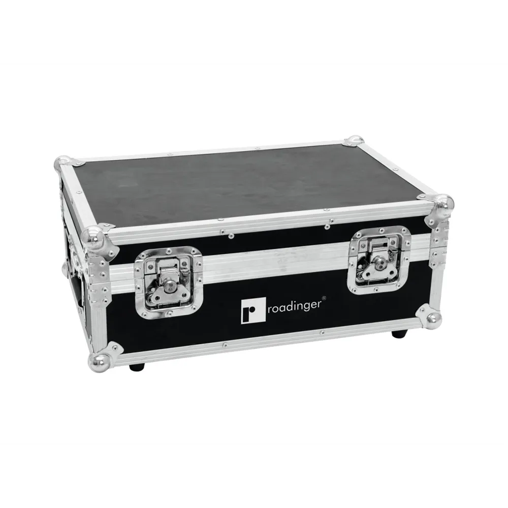 ROADINGER Flightcase 4x AKKU TL-3 Trusslight QuickDMX mit Ladefunktion