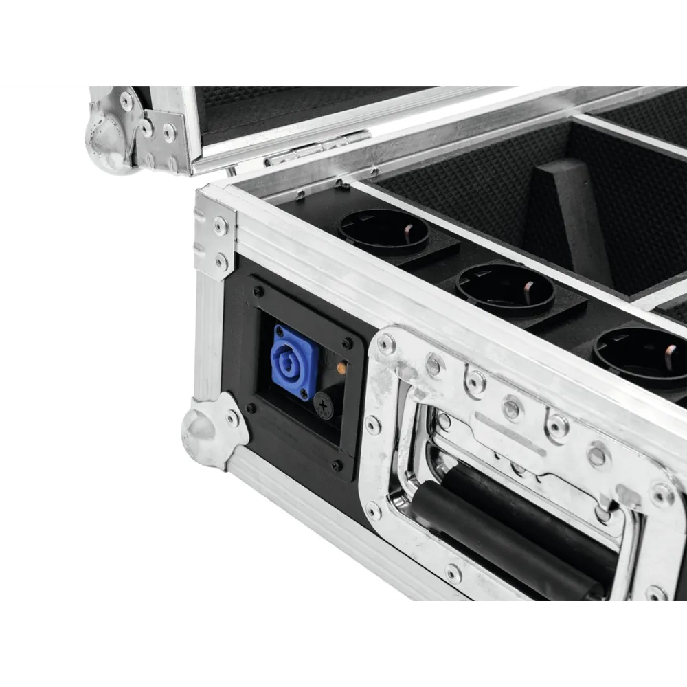ROADINGER Flightcase 4x AKKU TL-3 Trusslight QuickDMX mit Ladefunktion