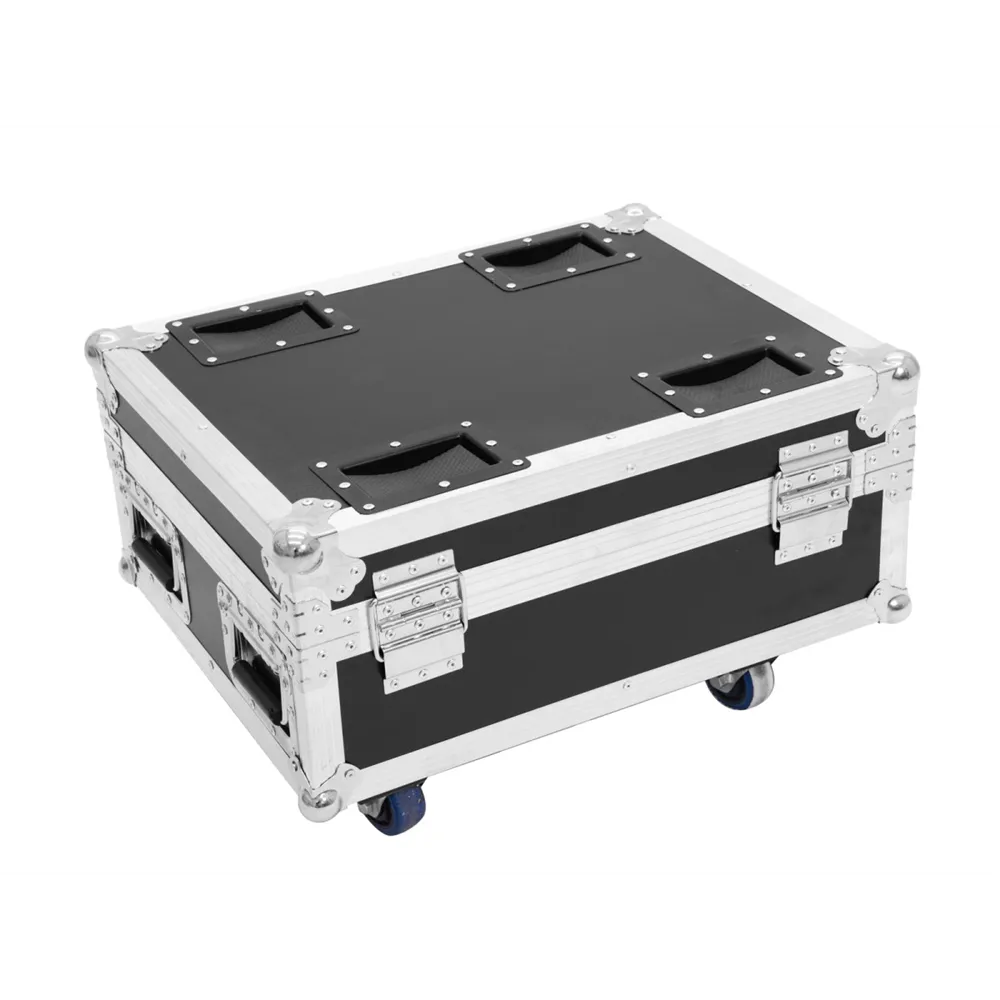 ROADINGER Flightcase 4x AKKU IP UP-4 QuickDMX mit Ladefunktion