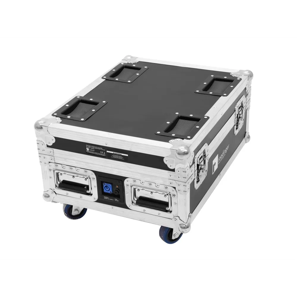 ROADINGER Flightcase 4x AKKU IP UP-4 QuickDMX mit Ladefunktion