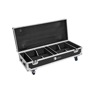 ROADINGER Flightcase 8x AKKU IP UP-4 QuickDMX mit Ladefunktion