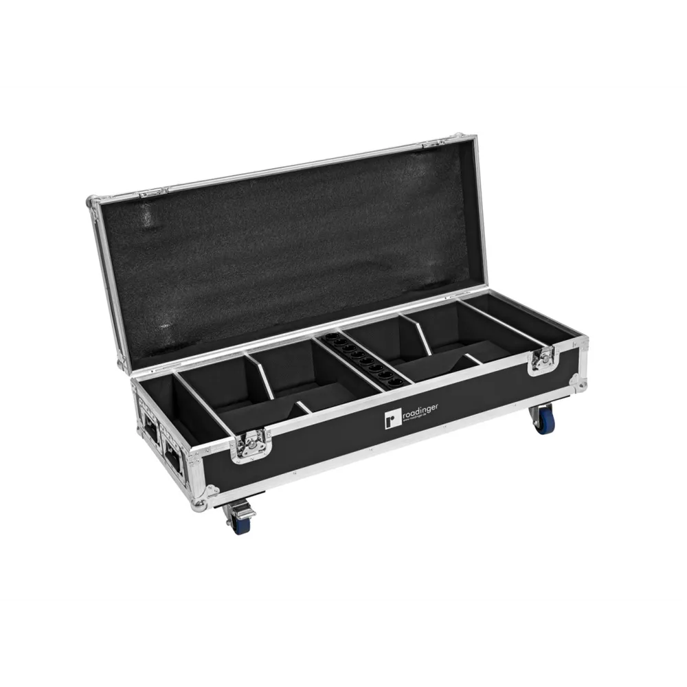 ROADINGER Flightcase 8x AKKU IP UP-4 QuickDMX mit Ladefunktion