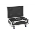 ROADINGER Flightcase 4x AKKU IP UP-4 Plus HCL Spot WDMX mit Ladefunktion